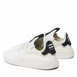 Chaussures De Sport Chaussures Adidas - Tennis Hu GZ3920 Owhite/Cwhite/Cblack Beige -Chaussures Femme Soldes 03 0000209708134 rz