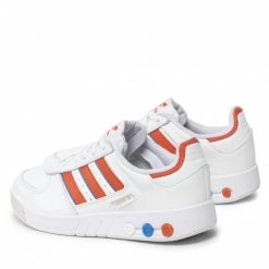 Chaussures De Sport Chaussures Adidas - G.S Court GX9448 Ftwwht/Corang/Blurus Blanc -Chaussures Femme Soldes 03 0000300000847 pa
