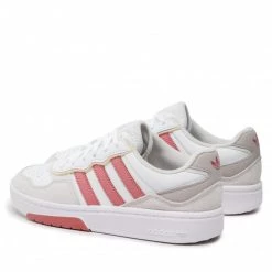Chaussures De Sport Chaussures Adidas - Courtic GX436 Ftwwht/Wonred/Greone Blanc -Chaussures Femme Soldes 03 0000300000717 swa