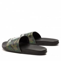 Mules Et Sandales Mules / Sandales De Bain Adidas - Adilette Comfort GW9647 Core Black / Core Black / Cloud White Vert -Chaussures Femme Soldes 04 0000209949711 fp