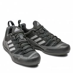 Chaussures De Sport Chaussures Adidas - Terrex Swift Solo 2 GZ0331 Core Black/Core Black/Grey Three Noir -Chaussures Femme Soldes 05 0000209516425 rz