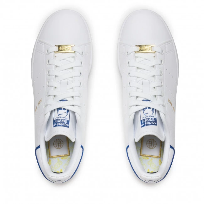 Chaussures De Sport Chaussures Adidas - Stan Smith GW0489 Ftwwht/Royblu/Yellow Blanc 5 Chaussures De Sport Chaussures Adidas - Stan Smith GW0489 Ftwwht/Royblu/Yellow Blanc – Image 5