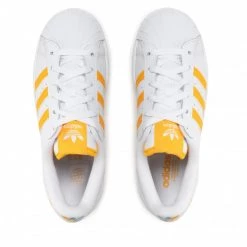 Chaussures De Sport Chaussures Adidas - Superstar GZ4741 Ftwwht/Tmcogo/Pulblu Blanc -Chaussures Femme Soldes 05 0000300124802 kt