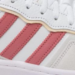 Chaussures De Sport Chaussures Adidas - Courtic GX436 Ftwwht/Wonred/Greone Blanc -Chaussures Femme Soldes 06 0000300000717 swa