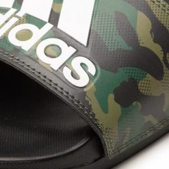 Mules Et Sandales Mules / Sandales De Bain Adidas - Adilette Comfort GW9647 Core Black / Core Black / Cloud White Vert -Chaussures Femme Soldes 07 0000209949711 fp