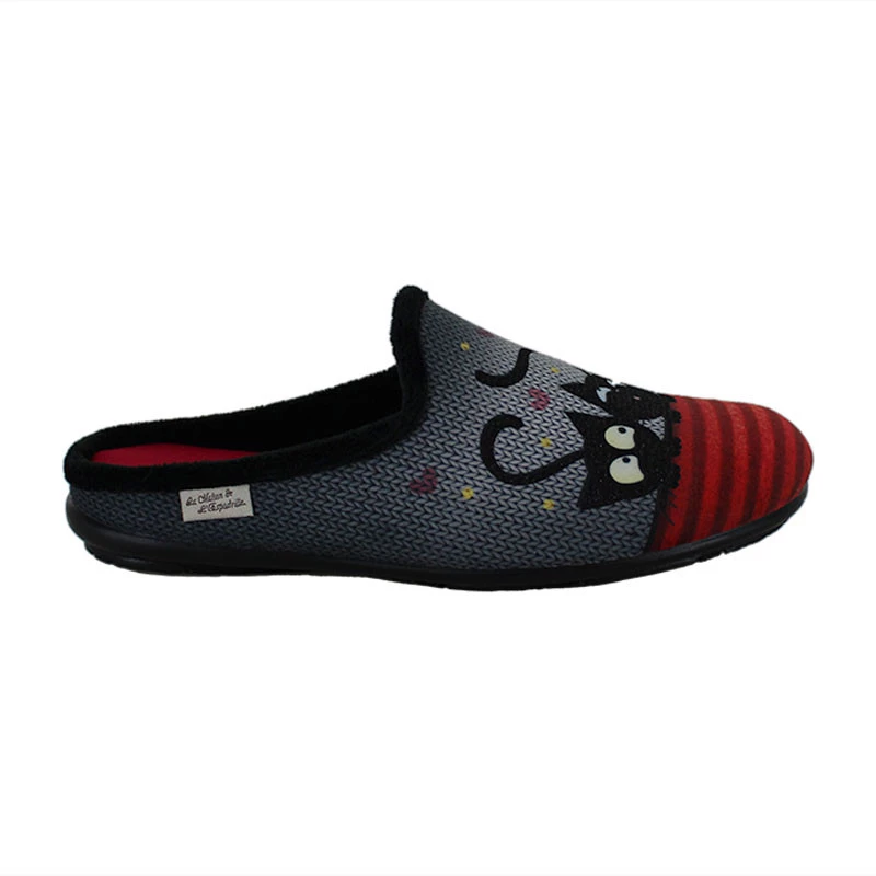 LA MAISON DE L'ESPADRILLE Chaussons Mules Pour Femme 9015 1 LA MAISON DE L'ESPADRILLE Chaussons Mules Pour Femme 9015