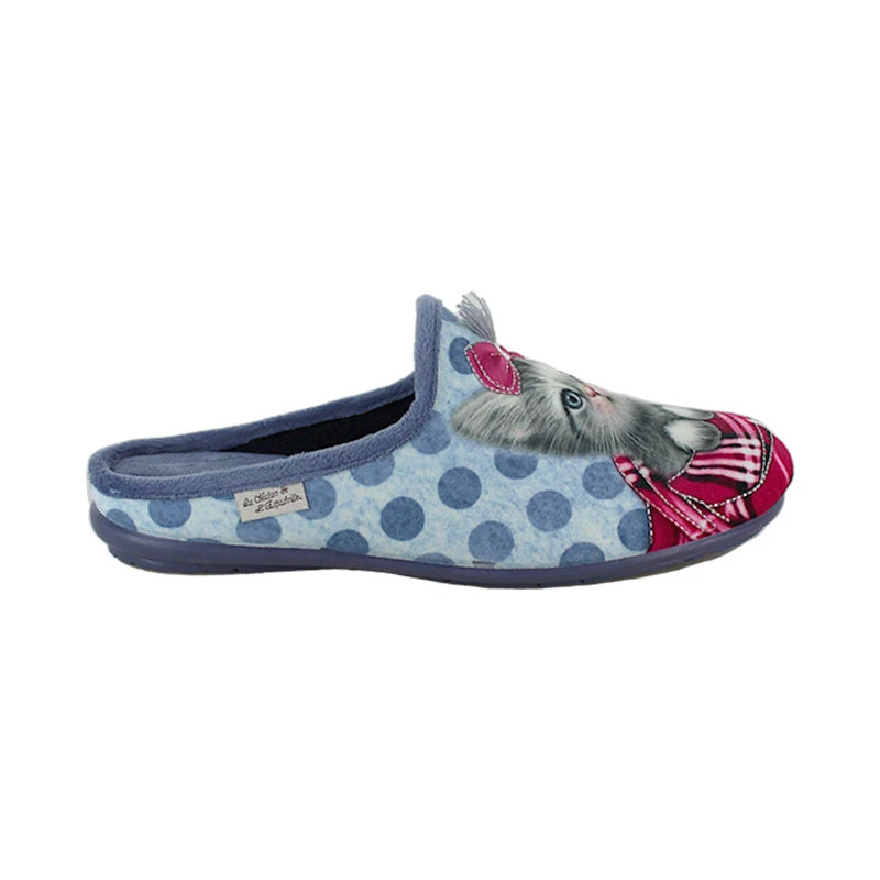 LA MAISON DE L'ESPADRILLE Chaussons Mules Pour Femme 9018 1 LA MAISON DE L'ESPADRILLE Chaussons Mules Pour Femme 9018