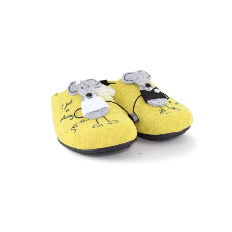 LA MAISON DE L'ESPADRILLE Chaussons Mules Pour Femme 9053 1 LA MAISON DE L'ESPADRILLE Chaussons Mules Pour Femme 9053