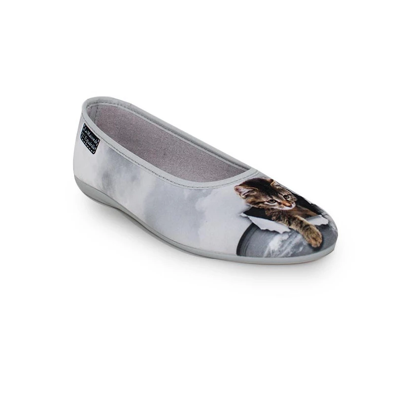 LA MAISON DE L'ESPADRILLE Chaussons Ballerines Pour Femme Chat (2022) 2 LA MAISON DE L'ESPADRILLE Chaussons Ballerines Pour Femme Chat (2022) – Image 2