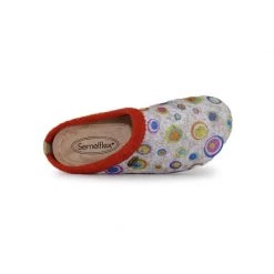 SEMELFLEX Chaussons Mules Pour Femme Chartreuse -Chaussures Femme Soldes chaussons mules femme chartreuse 4