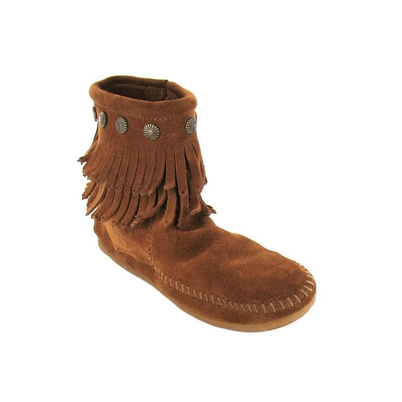 MINNETONKA Boots / Bottines Pour Femme Double Fringe Boot 2 MINNETONKA Boots / Bottines Pour Femme Double Fringe Boot – Image 2