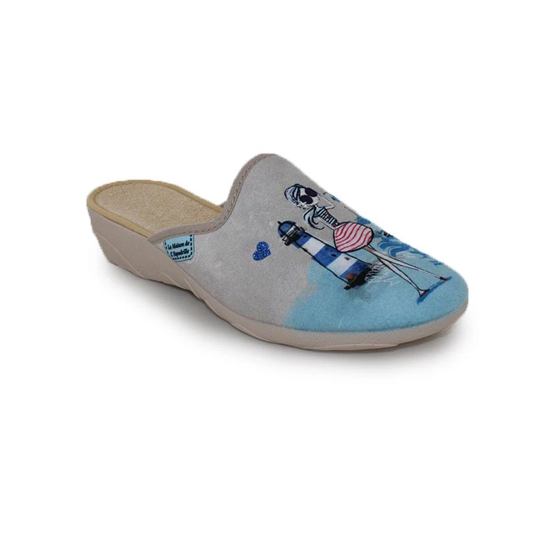 LA MAISON DE L'ESPADRILLE Chaussons Mules Pour Femme Le Phare (2055) 2 LA MAISON DE L'ESPADRILLE Chaussons Mules Pour Femme Le Phare (2055) – Image 2