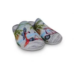 LA MAISON DE L'ESPADRILLE Chaussons Mules Pour Femme Les Flamants Roses (2038)