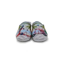 LA MAISON DE L'ESPADRILLE Chaussons Mules Pour Femme Les Flamants Roses (2041) -Chaussures Femme Soldes les flamants roses 2041 2